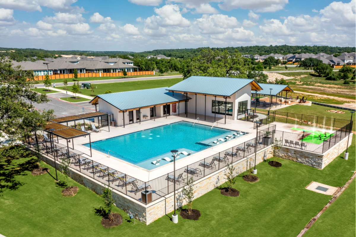 Meyer Ranch's The Haus, featuring a resort-style pool.