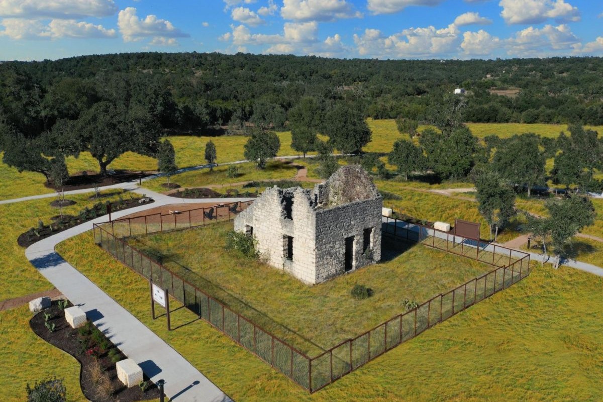 Aerial view of Heimer House located in Meyer Ranch